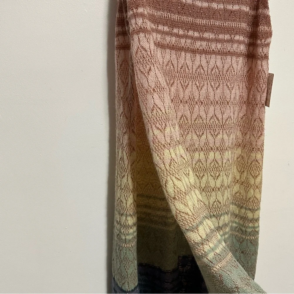 Free People Rainbow Ombre Knit Tunic Sweater